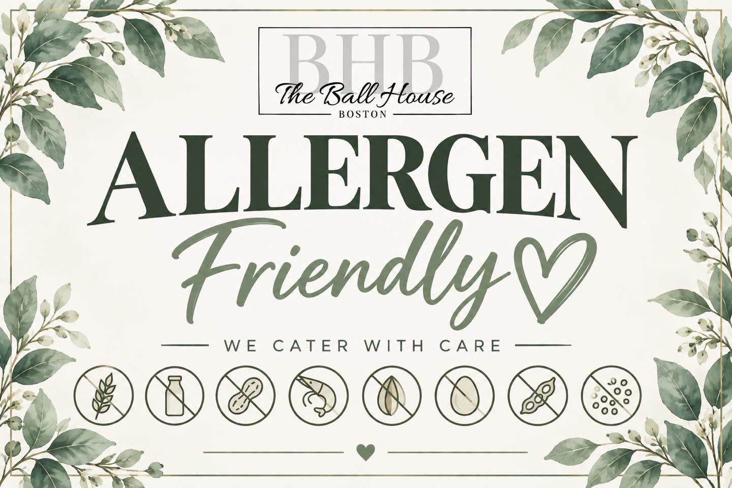 Allergen information at The Ball House